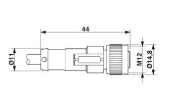 1669848  SAC-5P- 5,0-PUR/M12FS - Cable para sensores/actuadores