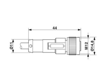 1683002 SAC-4P-10,0-PUR/M12FS - Cable para sensores/actuadores