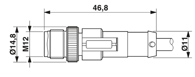 1681619 SAC-5P-M12MS/3,0-PUR/M12FS - Cable para sensores/actuadores